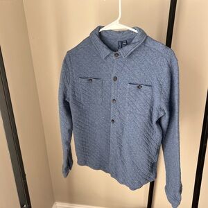 Janie and Jack boys Quilted Button-Up Shirt size 14-16